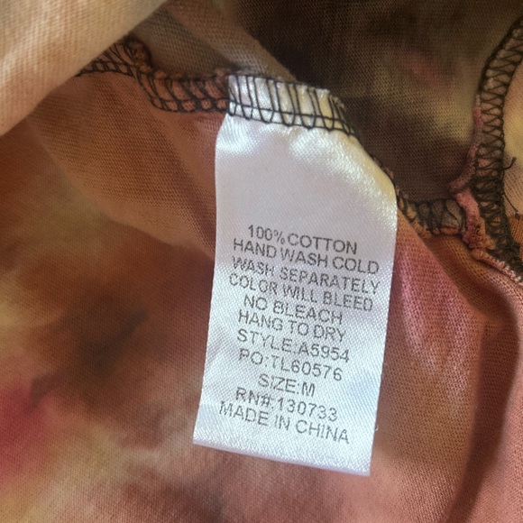 Umgee Multicolor Tie-Dye Long Sleeve Top - Picture 4 of 7